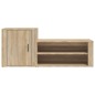 vidaXL Mueble zapatero madera contrachapada roble Sonoma 130x35x54 cm vidaXL Mueble zapatero madera contrachapada roble Sonoma 130x35x54 cm