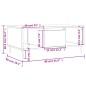 vidaXL Mesa de centro madera contrachapada gris hormigón 90x50x36,5 cm vidaXL Mesa de centro madera contrachapada gris hormigón 90x50x36,5 cm