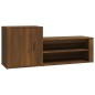 vidaXL Mueble zapatero madera contrachapada roble marrón 130x35x54 cm vidaXL Mueble zapatero madera contrachapada roble marrón 130x35x54 cm