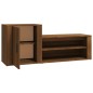 vidaXL Mueble zapatero madera contrachapada roble marrón 130x35x54 cm vidaXL Mueble zapatero madera contrachapada roble marrón 130x35x54 cm