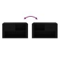 vidaXL Mueble zapatero madera contrachapada negro 80x35x45 cm