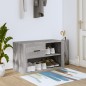 vidaXL Mueble zapatero de madera contrachapada gris Sonoma 80x35x45 cm vidaXL Mueble zapatero de madera contrachapada gris Sonoma 80x35x45 cm