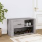 vidaXL Mueble zapatero de madera contrachapada gris Sonoma 80x35x45 cm vidaXL Mueble zapatero de madera contrachapada gris Sonoma 80x35x45 cm