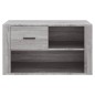 vidaXL Mueble zapatero de madera contrachapada gris Sonoma 80x35x45 cm vidaXL Mueble zapatero de madera contrachapada gris Sonoma 80x35x45 cm