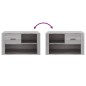vidaXL Mueble zapatero de madera contrachapada gris Sonoma 80x35x45 cm vidaXL Mueble zapatero de madera contrachapada gris Sonoma 80x35x45 cm