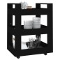 vidaXL Carrito de cocina madera contrachapada negro 60x45x80 cm vidaXL Carrito de cocina madera contrachapada negro 60x45x80 cm
