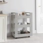 vidaXL Carrito de cocina madera contrachapada gris hormigón 60x45x80cm vidaXL Carrito de cocina madera contrachapada gris hormigón 60x45x80cm