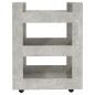 vidaXL Carrito de cocina madera contrachapada gris hormigón 60x45x80cm vidaXL Carrito de cocina madera contrachapada gris hormigón 60x45x80cm