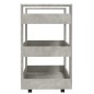 vidaXL Carrito de cocina madera contrachapada gris hormigón 60x45x80cm vidaXL Carrito de cocina madera contrachapada gris hormigón 60x45x80cm