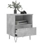 vidaXL Mesita de noche madera de ingeniería gris hormigón 40x35x50 cm vidaXL Mesita de noche madera de ingeniería gris hormigón 40x35x50 cm