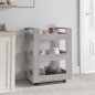 vidaXL Carrito de cocina madera contrachapada gris Sonoma 60x45x80 cm vidaXL Carrito de cocina madera contrachapada gris Sonoma 60x45x80 cm