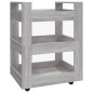 vidaXL Carrito de cocina madera contrachapada gris Sonoma 60x45x80 cm vidaXL Carrito de cocina madera contrachapada gris Sonoma 60x45x80 cm