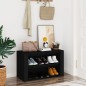 vidaXL Mueble zapatero de madera contrachapada negro 75x35x45 cm vidaXL Mueble zapatero de madera contrachapada negro 75x35x45 cm