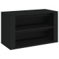 vidaXL Mueble zapatero de madera contrachapada negro 75x35x45 cm vidaXL Mueble zapatero de madera contrachapada negro 75x35x45 cm