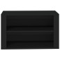 vidaXL Mueble zapatero de madera contrachapada negro 75x35x45 cm vidaXL Mueble zapatero de madera contrachapada negro 75x35x45 cm