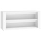 vidaXL Mueble zapatero de madera contrachapada blanco 100x35x45 cm vidaXL Mueble zapatero de madera contrachapada blanco 100x35x45 cm