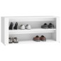 vidaXL Mueble zapatero de madera contrachapada blanco 100x35x45 cm vidaXL Mueble zapatero de madera contrachapada blanco 100x35x45 cm
