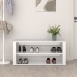 vidaXL Mueble zapatero madera contrachapada blanco brillo 100x35x45 cm vidaXL Mueble zapatero madera contrachapada blanco brillo 100x35x45 cm