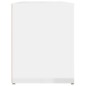 vidaXL Mueble zapatero madera contrachapada blanco brillo 100x35x45 cm vidaXL Mueble zapatero madera contrachapada blanco brillo 100x35x45 cm