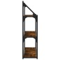 vidaXL Estantería pared madera ingeniería roble ahumado 80x21x78,5cm vidaXL Estantería pared madera ingeniería roble ahumado 80x21x78,5cm