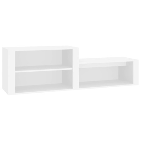 vidaXL Mueble zapatero madera contrachapada blanco 150x35x45 cm