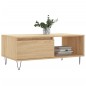 vidaXL Mesa de centro madera contrachapada roble Sonoma 90x50x36,5 cm vidaXL Mesa de centro madera contrachapada roble Sonoma 90x50x36,5 cm