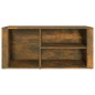 vidaXL Mueble zapatero madera contrachapada roble ahumado 100x35x45 cm vidaXL Mueble zapatero madera contrachapada roble ahumado 100x35x45 cm