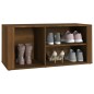 vidaXL Mueble zapatero madera contrachapada marrón roble 100x35x45 cm vidaXL Mueble zapatero madera contrachapada marrón roble 100x35x45 cm