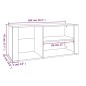 vidaXL Mueble zapatero madera contrachapada marrón roble 100x35x45 cm vidaXL Mueble zapatero madera contrachapada marrón roble 100x35x45 cm