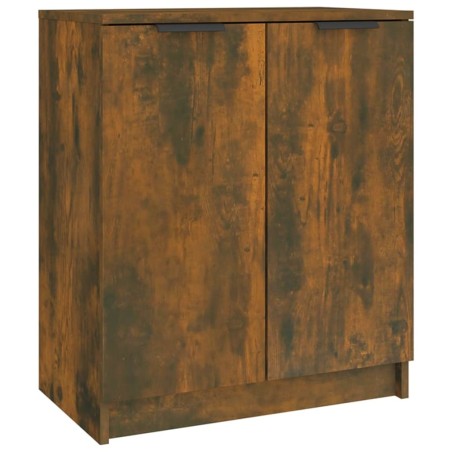 vidaXL Mueble zapatero madera contrachapada roble ahumado 59x35x70 cm