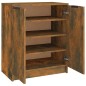 vidaXL Mueble zapatero madera contrachapada roble ahumado 59x35x70 cm vidaXL Mueble zapatero madera contrachapada roble ahumado 59x35x70 cm
