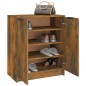 vidaXL Mueble zapatero madera contrachapada roble ahumado 59x35x70 cm vidaXL Mueble zapatero madera contrachapada roble ahumado 59x35x70 cm