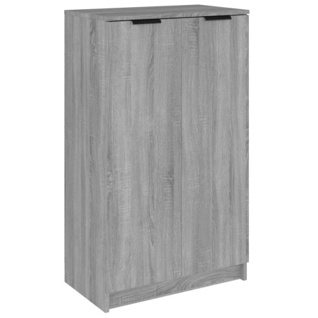 vidaXL Mueble zapatero madera contrachapada gris Sonoma 59x35x100 cm