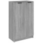 vidaXL Mueble zapatero madera contrachapada gris Sonoma 59x35x100 cm vidaXL Mueble zapatero madera contrachapada gris Sonoma 59x35x100 cm