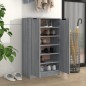 vidaXL Mueble zapatero madera contrachapada gris Sonoma 59x35x100 cm vidaXL Mueble zapatero madera contrachapada gris Sonoma 59x35x100 cm