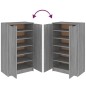 vidaXL Mueble zapatero madera contrachapada gris Sonoma 59x35x100 cm vidaXL Mueble zapatero madera contrachapada gris Sonoma 59x35x100 cm