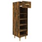 vidaXL Mueble zapatero madera contrachapada roble ahumado 30x35x105 cm vidaXL Mueble zapatero madera contrachapada roble ahumado 30x35x105 cm
