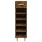 vidaXL Mueble zapatero madera contrachapada roble ahumado 30x35x105 cm vidaXL Mueble zapatero madera contrachapada roble ahumado 30x35x105 cm
