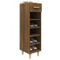 vidaXL Mueble zapatero madera contrachapada marrón roble 30x35x105 cm vidaXL Mueble zapatero madera contrachapada marrón roble 30x35x105 cm