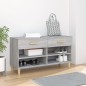 vidaXL Mueble zapatero madera contrachapada gris Sonoma 102x35x55 cm vidaXL Mueble zapatero madera contrachapada gris Sonoma 102x35x55 cm