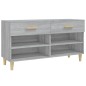 vidaXL Mueble zapatero madera contrachapada gris Sonoma 102x35x55 cm vidaXL Mueble zapatero madera contrachapada gris Sonoma 102x35x55 cm