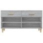 vidaXL Mueble zapatero madera contrachapada gris Sonoma 102x35x55 cm vidaXL Mueble zapatero madera contrachapada gris Sonoma 102x35x55 cm
