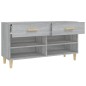 vidaXL Mueble zapatero madera contrachapada gris Sonoma 102x35x55 cm vidaXL Mueble zapatero madera contrachapada gris Sonoma 102x35x55 cm