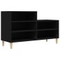vidaXL Mueble zapatero madera contrachapada negro 102x36x60 cm