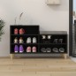 vidaXL Mueble zapatero madera contrachapada negro 102x36x60 cm