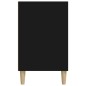 vidaXL Mueble zapatero madera contrachapada negro 102x36x60 cm