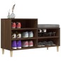 vidaXL Mueble zapatero madera contrachapada roble marrón 102x36x60 cm vidaXL Mueble zapatero madera contrachapada roble marrón 102x36x60 cm