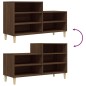vidaXL Mueble zapatero madera contrachapada roble marrón 102x36x60 cm vidaXL Mueble zapatero madera contrachapada roble marrón 102x36x60 cm