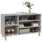 vidaXL Mueble zapatero madera contrachapada gris hormigón 102x36x60 cm vidaXL Mueble zapatero madera contrachapada gris hormigón 102x36x60 cm