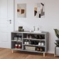 vidaXL Mueble zapatero madera contrachapada gris Sonoma 102x36x60 cm vidaXL Mueble zapatero madera contrachapada gris Sonoma 102x36x60 cm